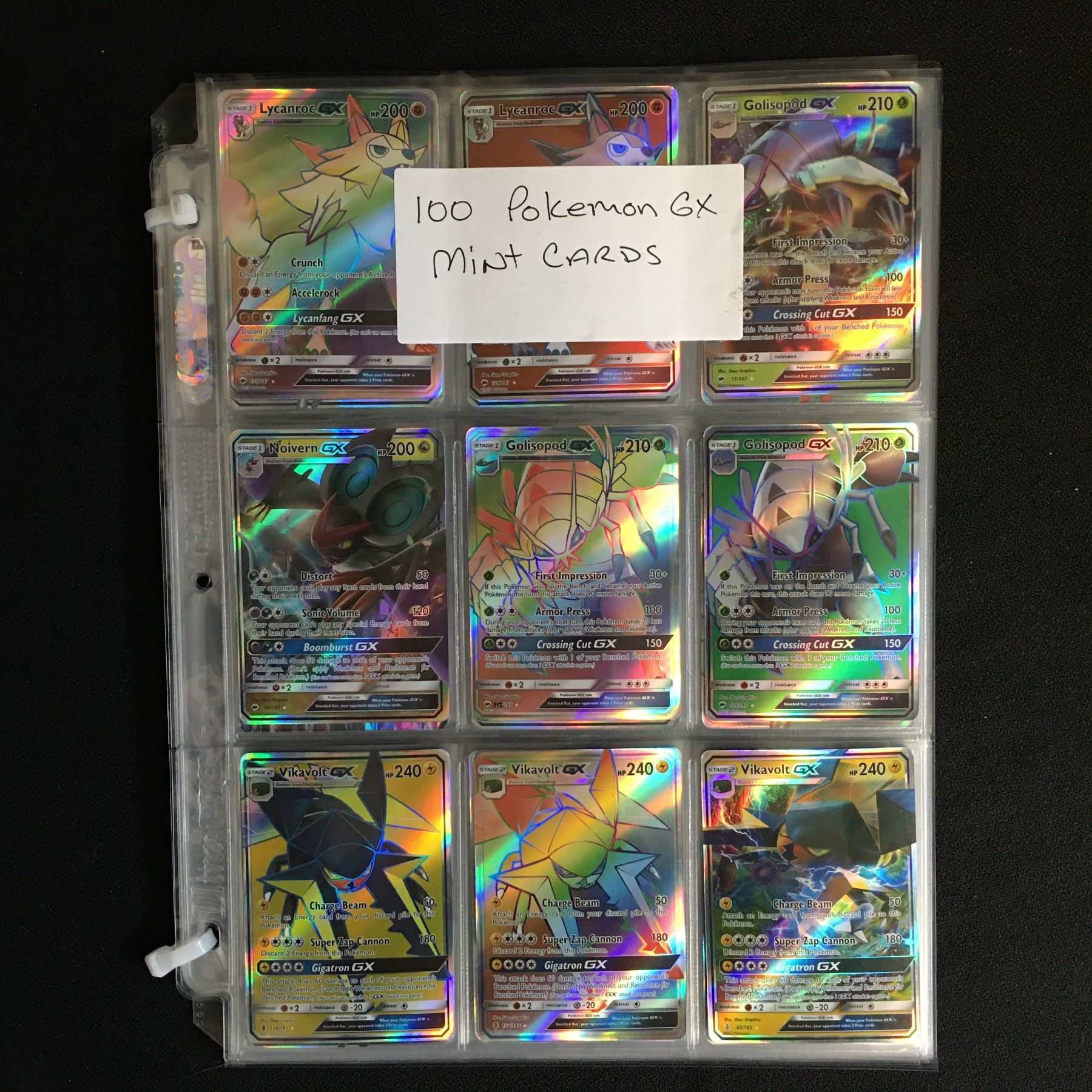100 POKEMON GX CARDS (MINT CONDITION)