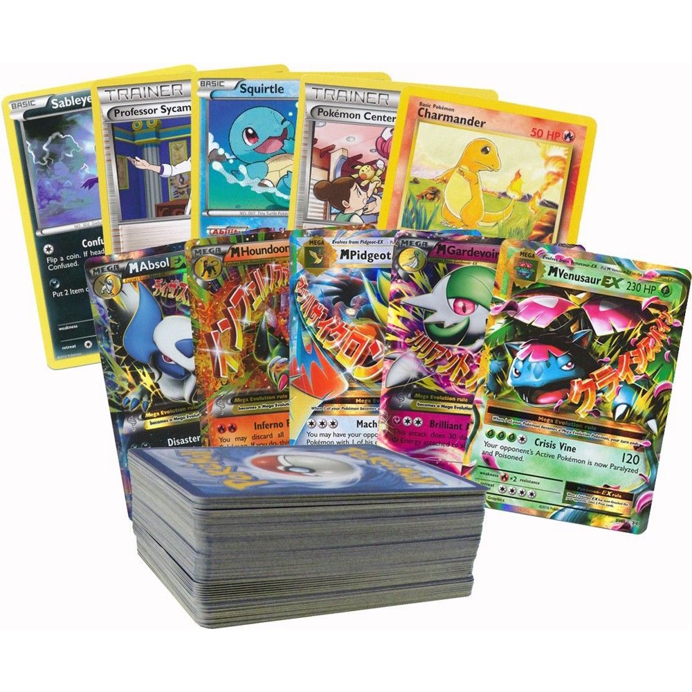 100 Random Pokemon Cards with 1 Mega Ex
