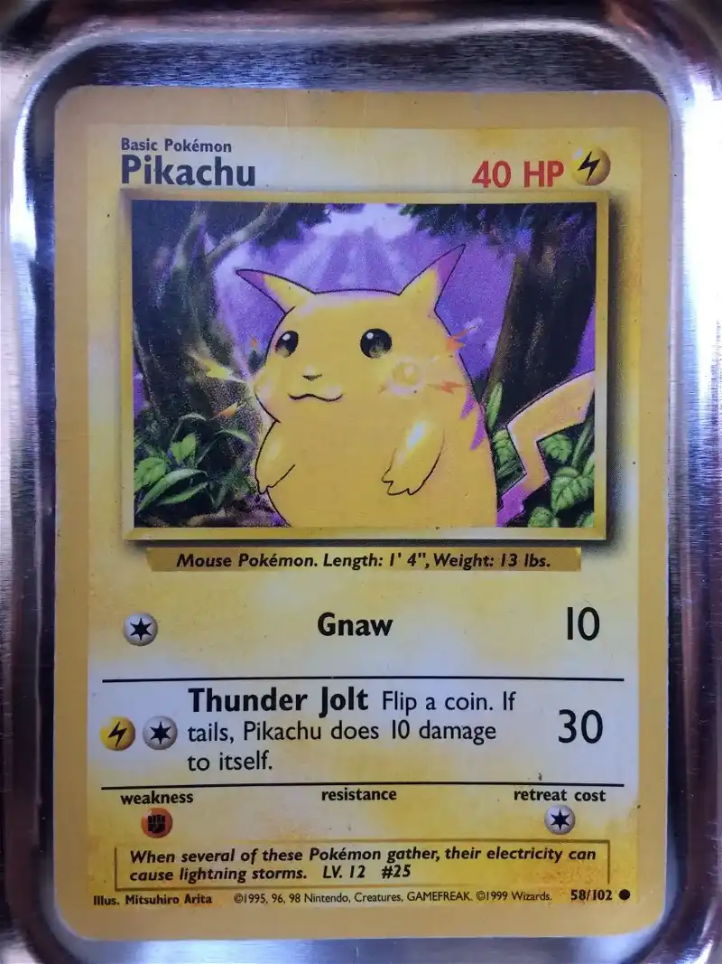 1995 Pikachu Pokemon Card Value