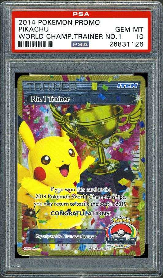 2014 Nintendo Pokemon Promo Pikachu World Championship Trainer No.1 ...