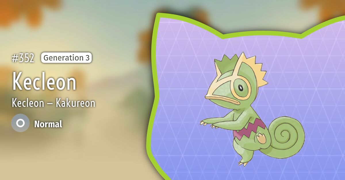 #352 Kecleon  Pokémon GO