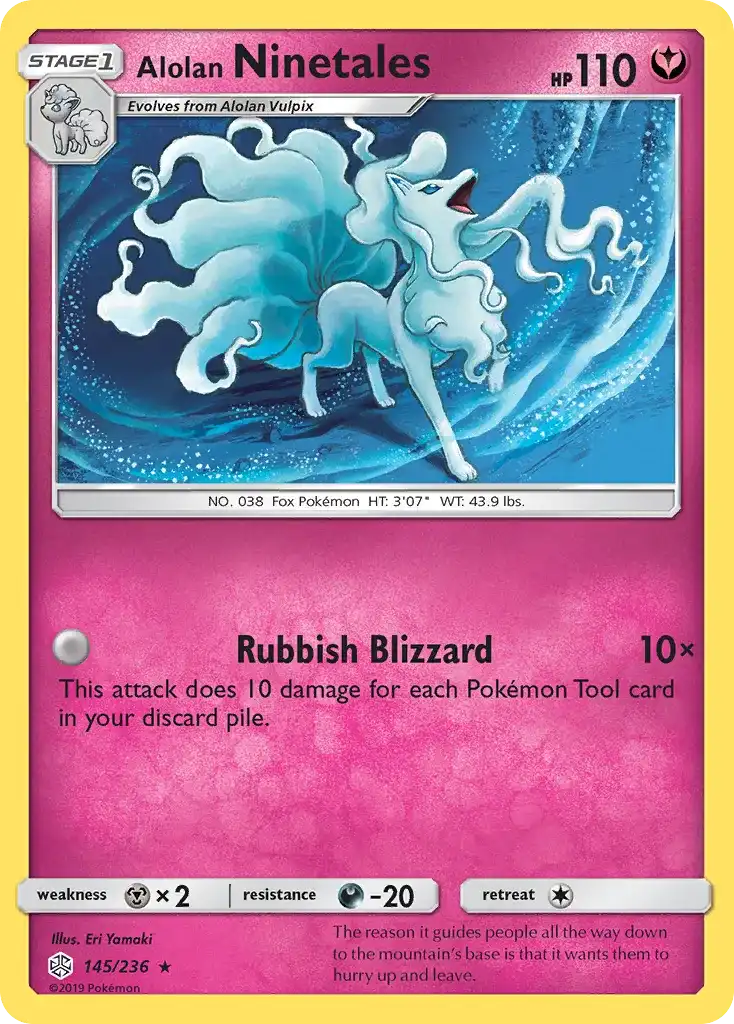 Alolan Ninetales Cosmic Eclipse Card Price How much it