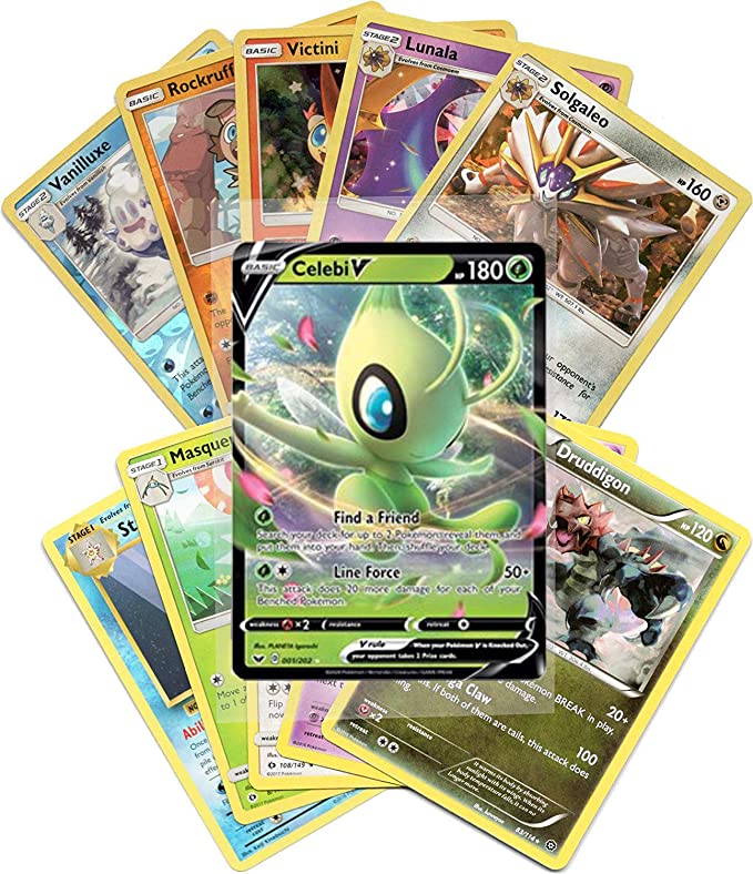 Amazon.com: Guaranteed 1 New V Pokemon with Booster Pack, 6 Rare Cards ...
