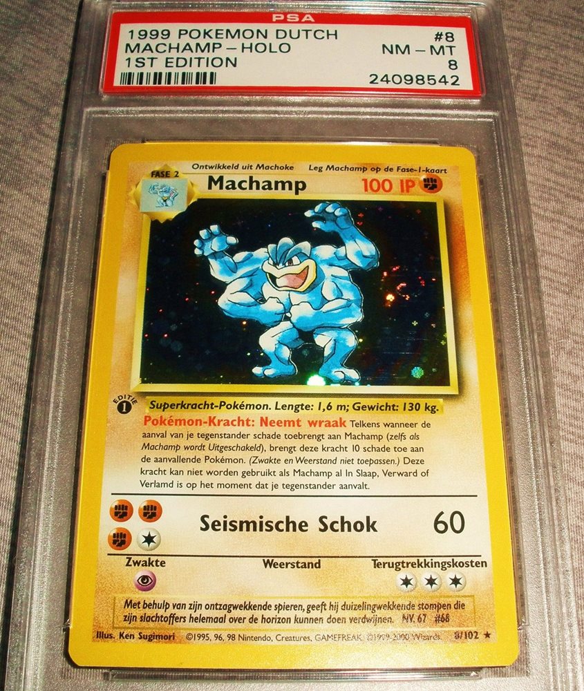 Auction Prices Realized Tcg Cards 1999 Pokemon Dutch Machamp