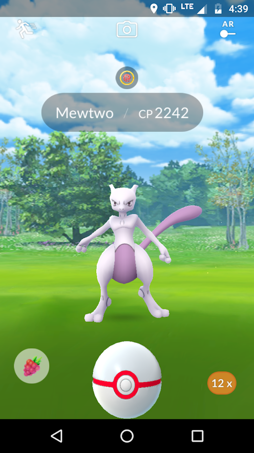 Catching Mewtwo!