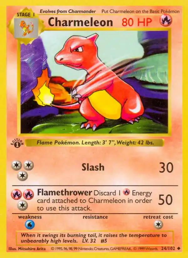 Charmeleon Base Card Price How much it