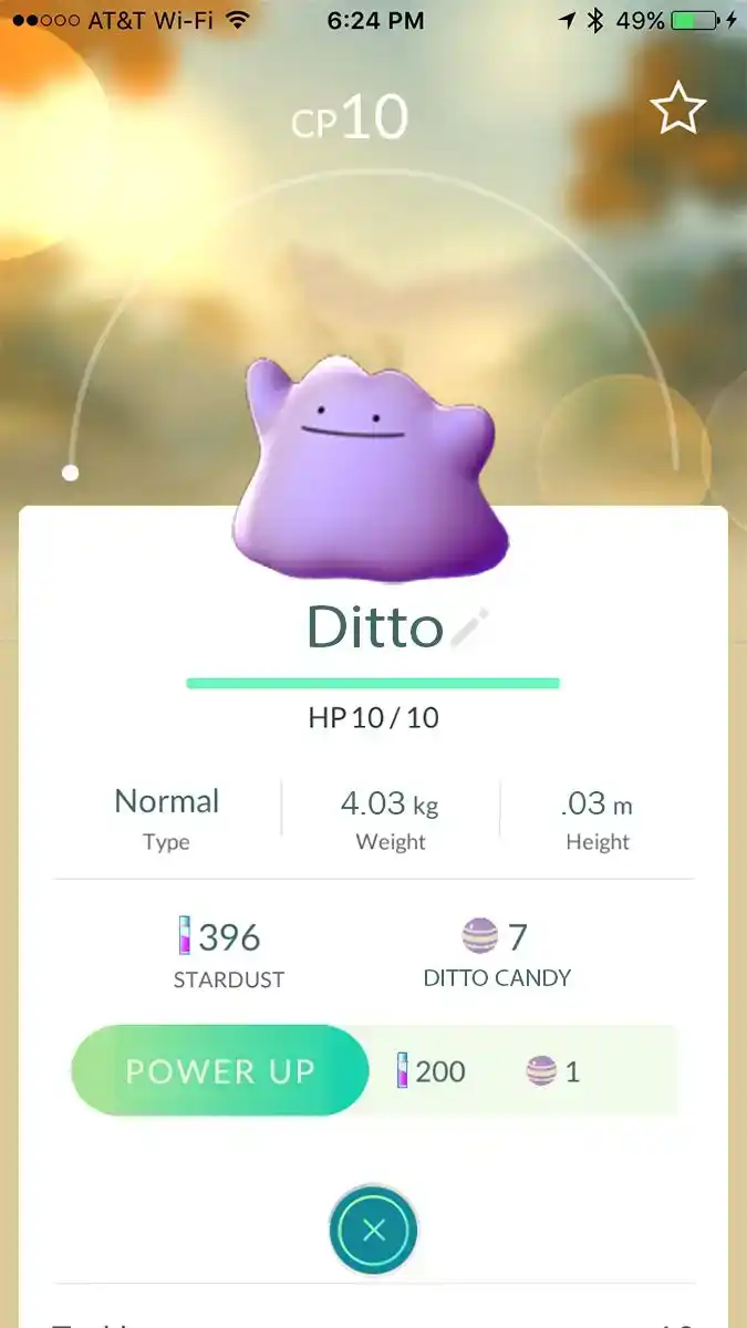 Ditto Pokemon Go Mock Up Not Real Just For Fun Pokemongo ...