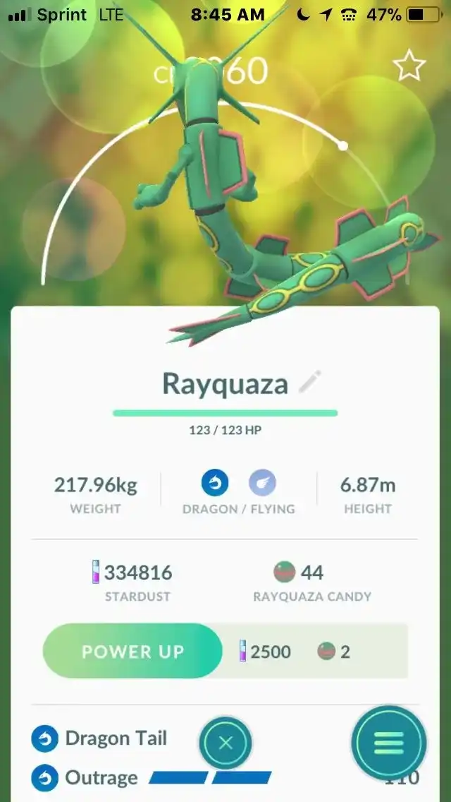 Excellent Rayquaza sighting?
