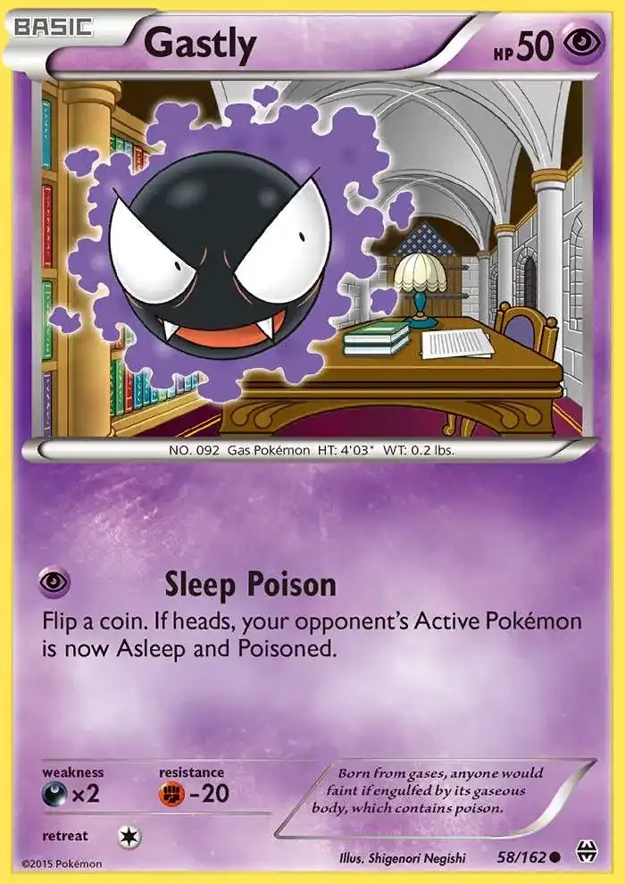 Gastly BREAKthrough Card Price How much it