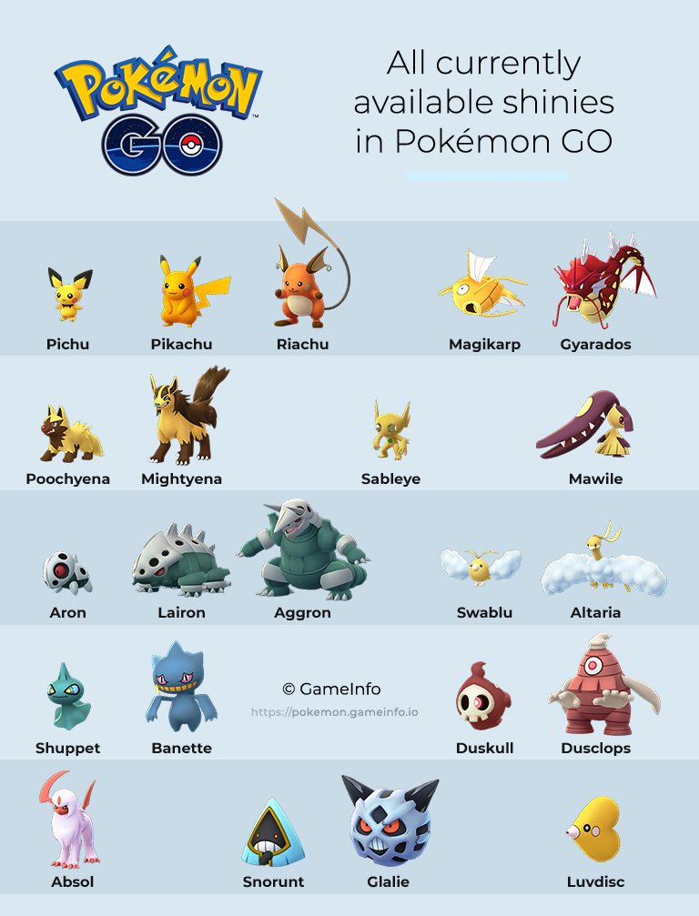 [Guide] Complete Pokemon Go Shiny List &  How to Find and Get (2018)