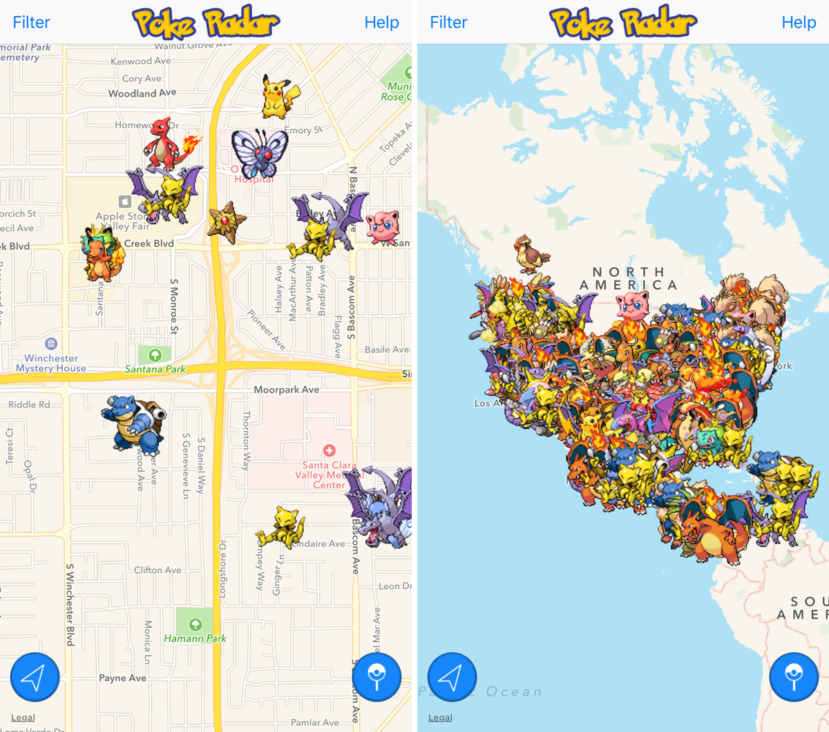 Guide Pokemon Go  Map all pokemonsGame playing info