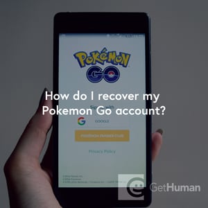 How do I recover my Pokemon Go account?
