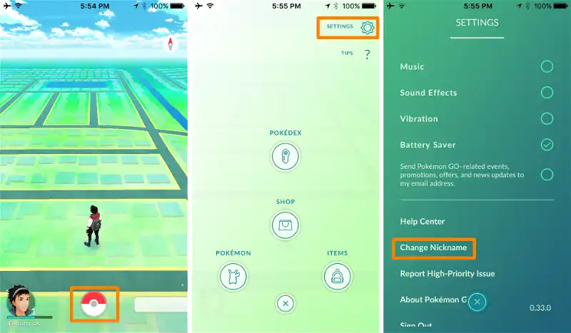 How to change your player name in Pokémon GO