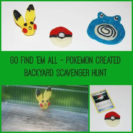 How to Create your own Pokémon Backyard Scavenger Hunt for Kids ...