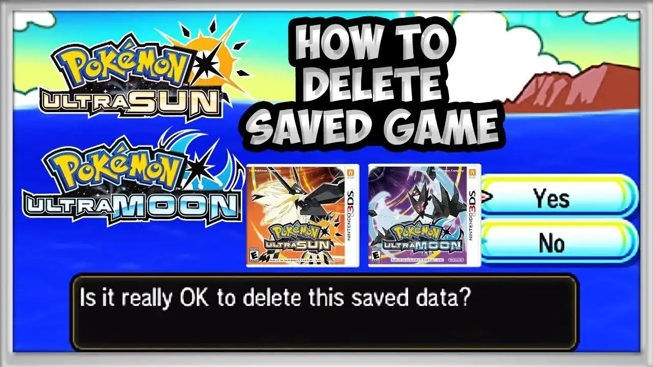 How To Delete Saved Game in PokÃ©mon Ultra Sun &  Ultra Moon ...