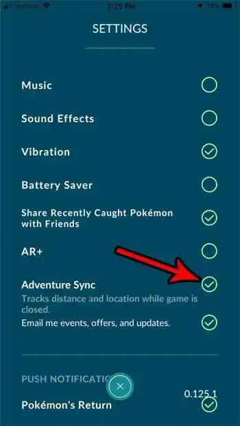 How to Enable or Disable Adventure Sync in Pokemon Go ...