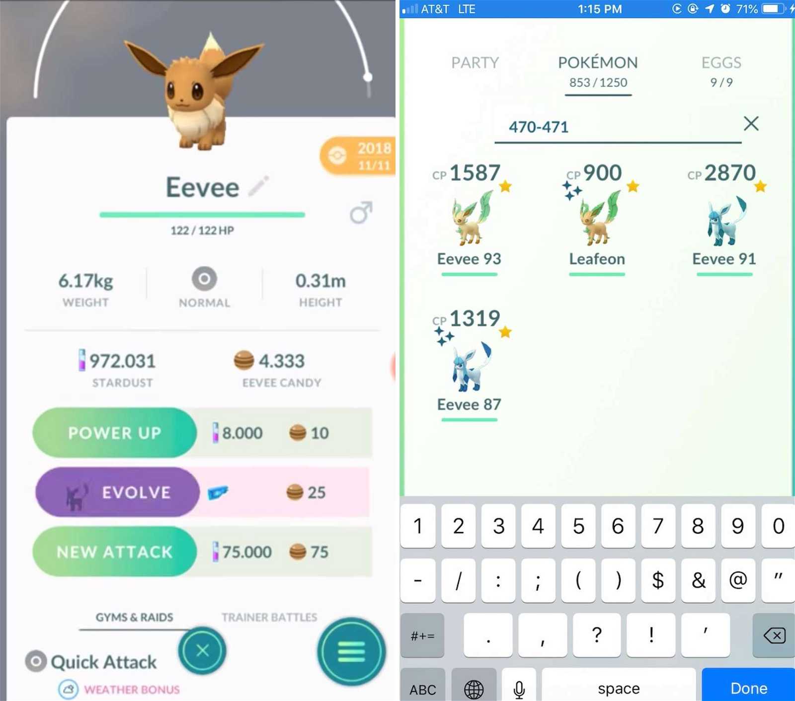 How to Evolve Eevee into Glaceon or Leafeon in PokÃ©mon Go
