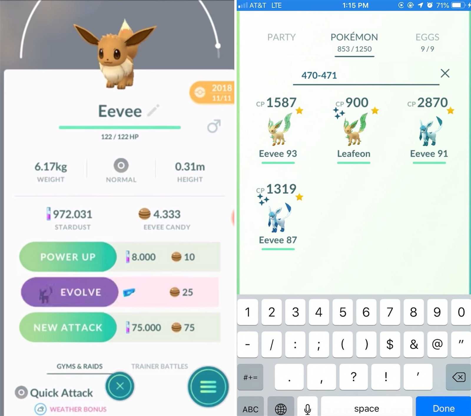How to Evolve Eevee into Glaceon or Leafeon in Pokémon Go