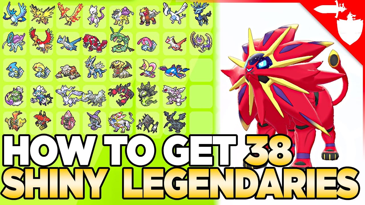 How to Get 38 Shiny Legendary Pokemon &  Shiny Odds  Sword &  Shield ...