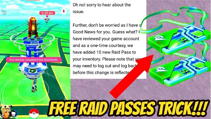How to get Free Premium Raid Passes in Pokemon Go ?