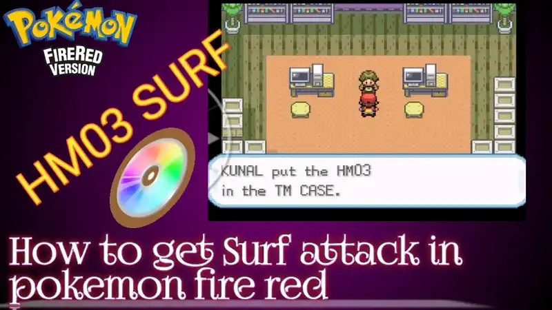 How to get Surf attack in Pokemon FireRed