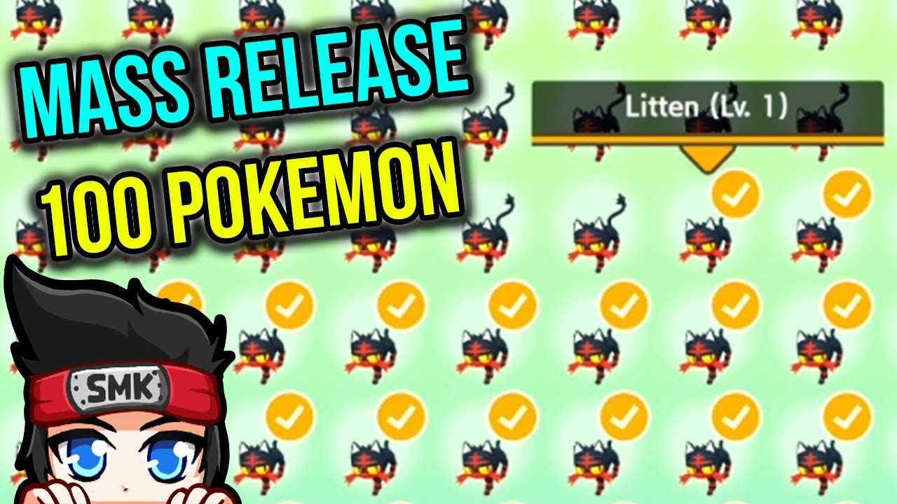 How to MASS RELEASE 100 Pokemon for FREE with Pokemon Home ...