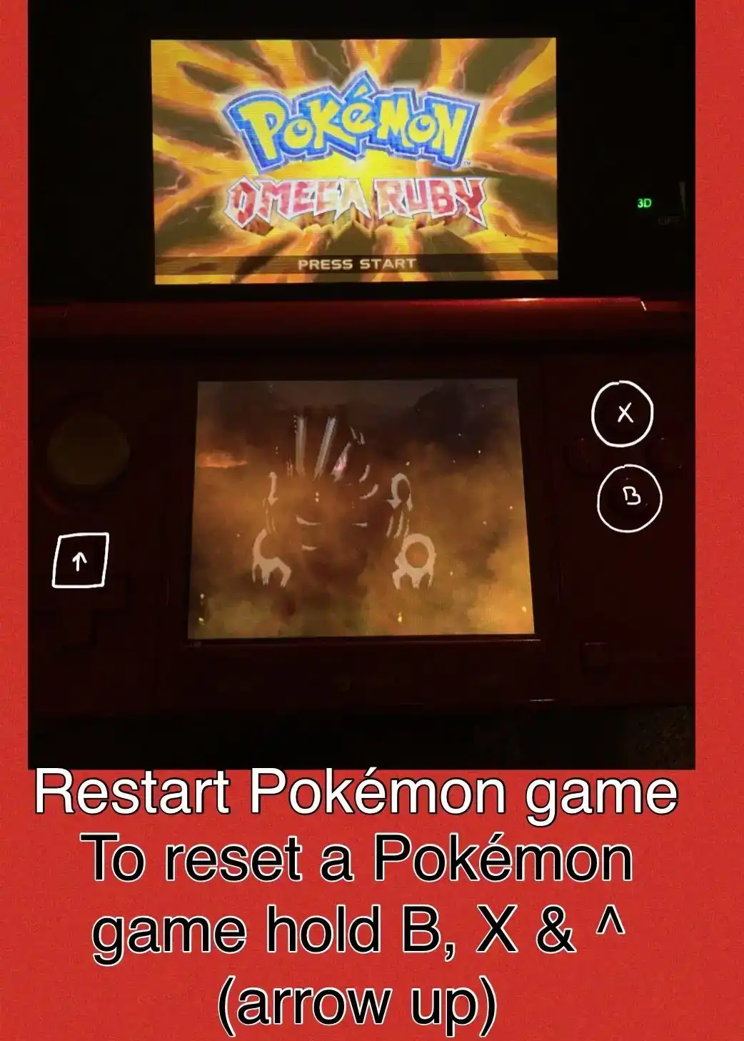 How To Restart Pokemon X Game