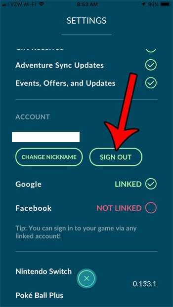 How to Sign Out of Your Account in Pokemon Go