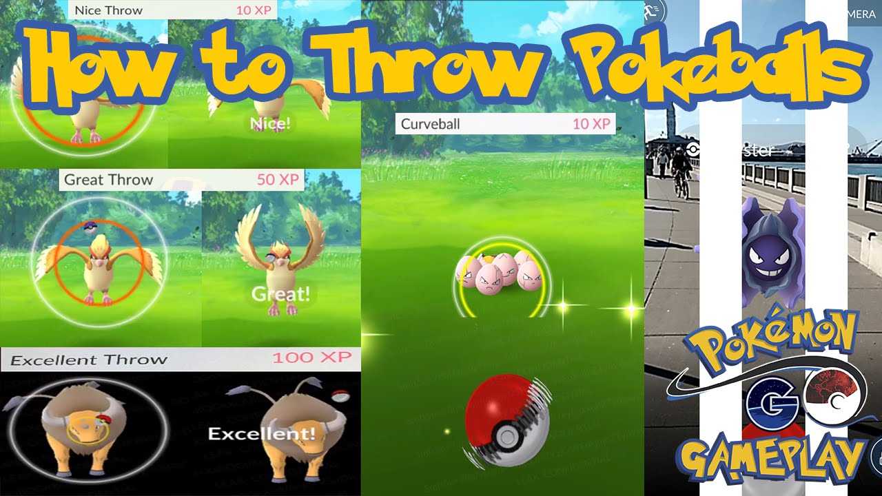 How to throw pokeballs properly in Pokemon Go