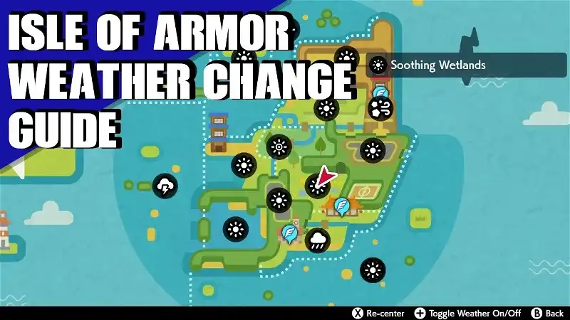 Isle of Armor guide to change the weather in Pokemon Sword ...