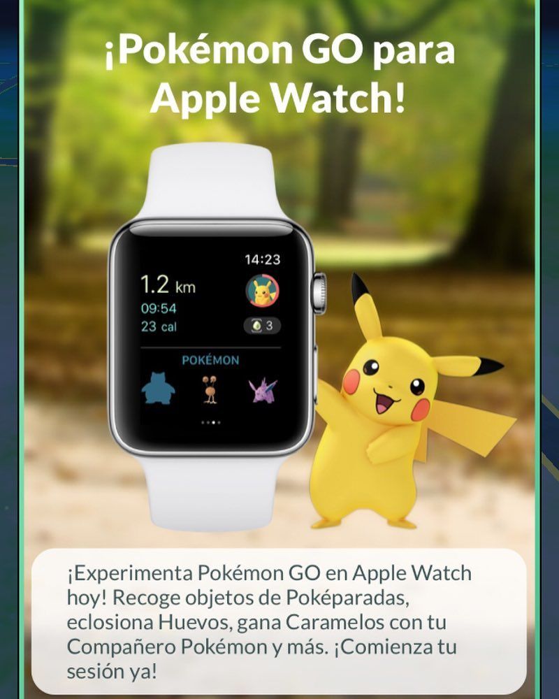 La notificación de Pokémon Go en Apple Watch que aparece en iPhone # ...