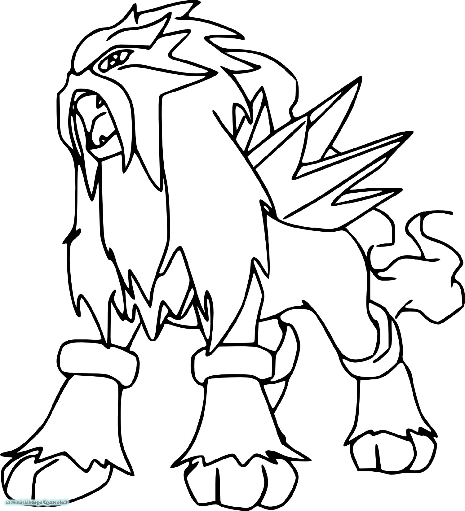 Legendary Pokemon Coloring Pages Free