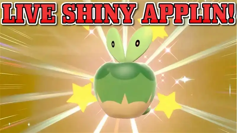 LIVE SHINY APPLIN in Pokemon Sword and Shield after 190 ...