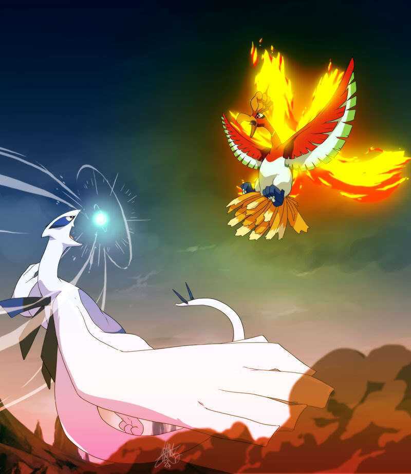 Ho-Oh the Legendary Rainbow Bird, Guardian of The Land