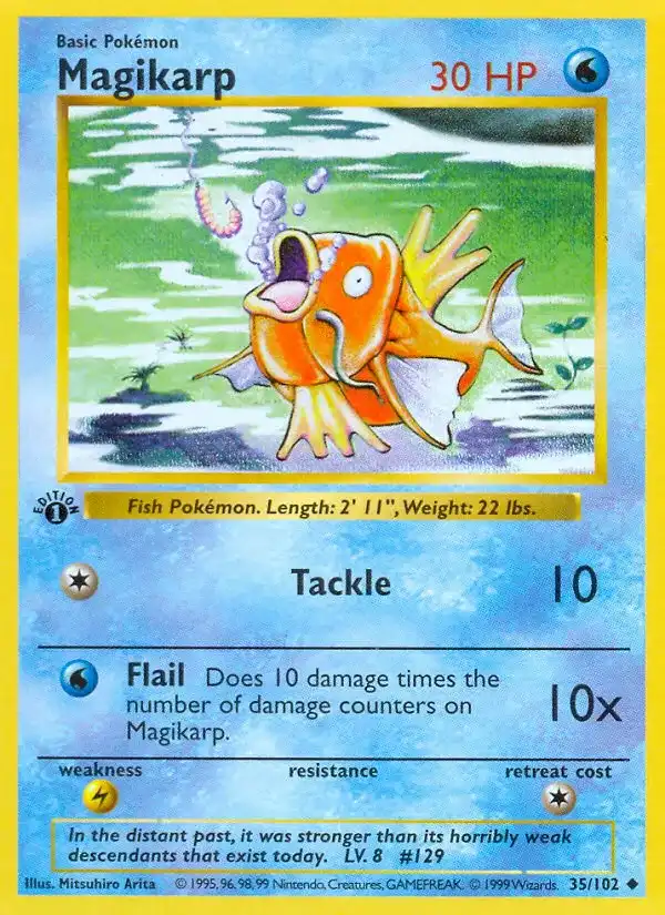 Magikarp Base Card Price How much it