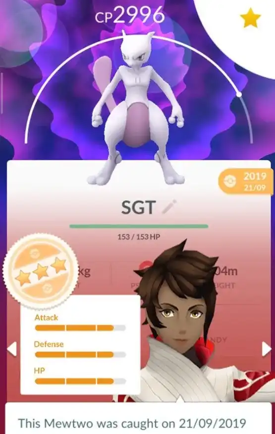Mewtwo CP2996 [Confusion/Psystrike]