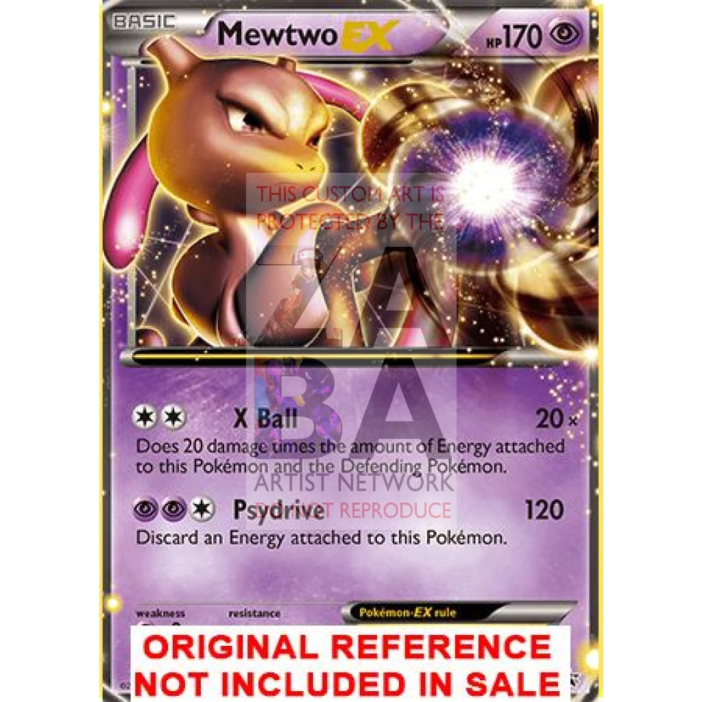 Mewtwo EX BW45 Promo Extended Art Custom Pokemon Card  ZabaTV