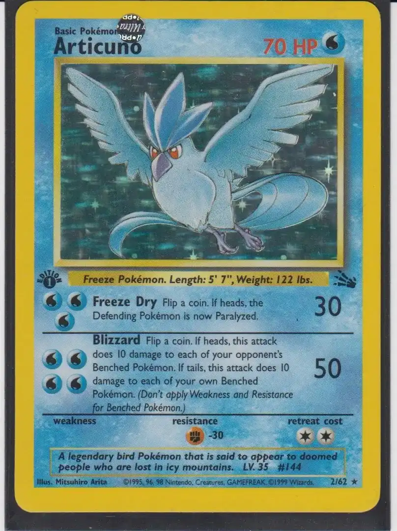 My Oldest Pokemon Card: Articuno from Fossil