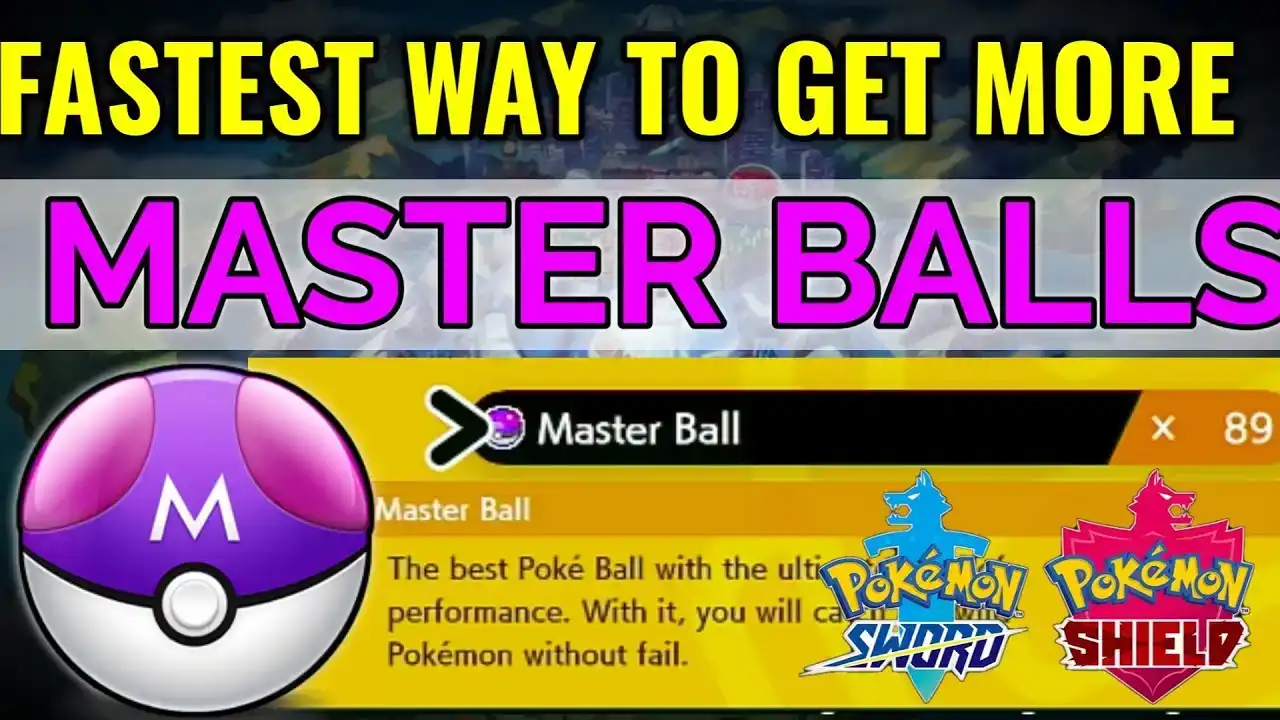 NEW Fastest method to get more MASTER BALLS! Pokemon Sword ...