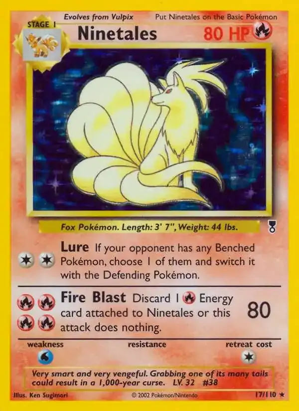 Ninetales Legendary Collection Card Price How much it