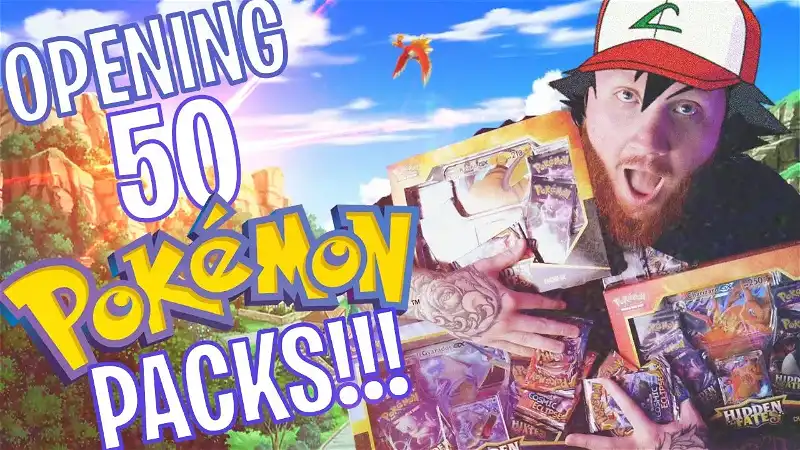OPENING 50 POKEMON PACKS! (MY FIRST OPENING!) SO MANY ...