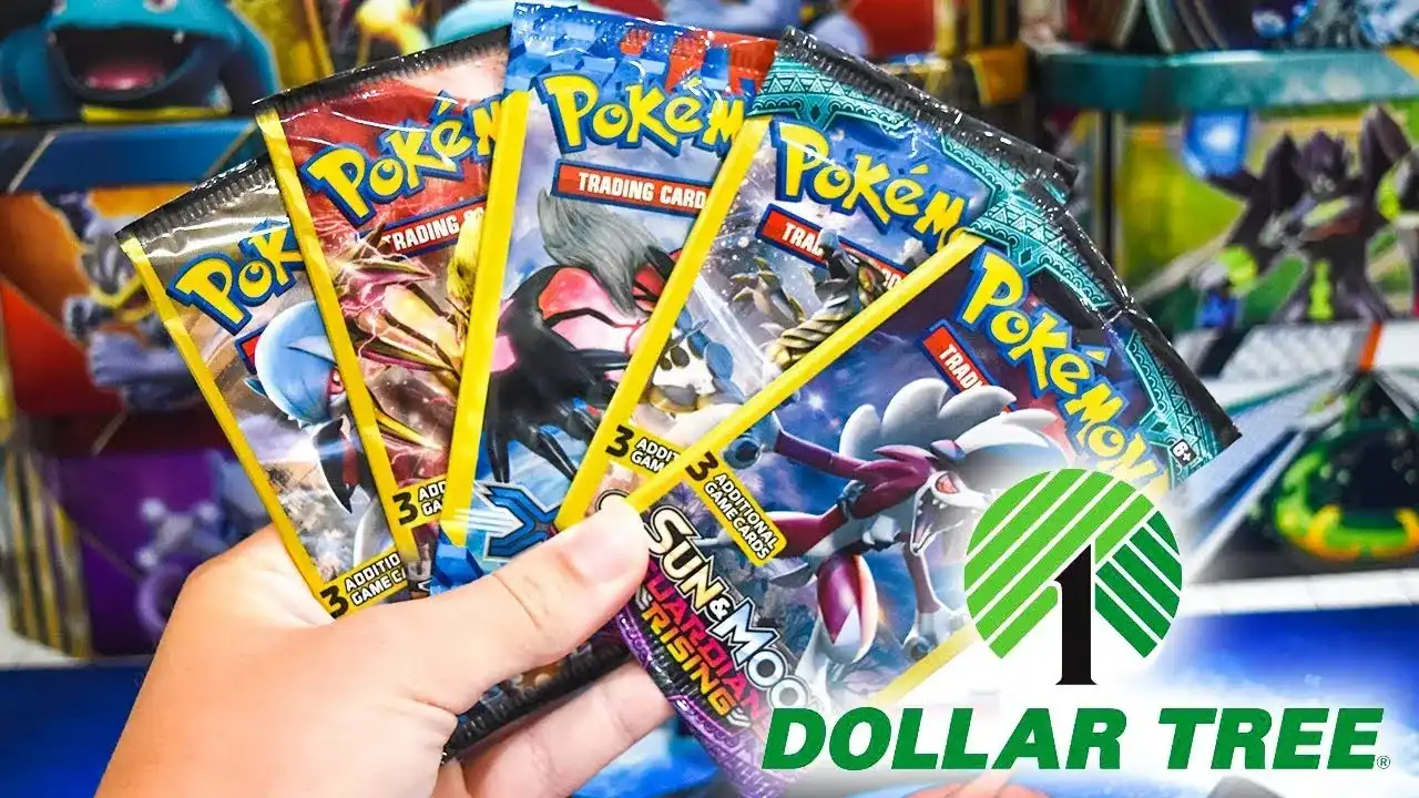 Opening Five $1 Pokemon Card Packs From The Dollar Tree ...