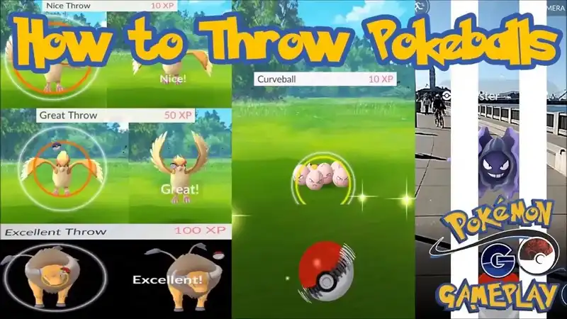 Pokemon Go: Curve,Nice,Great and Excellent throws