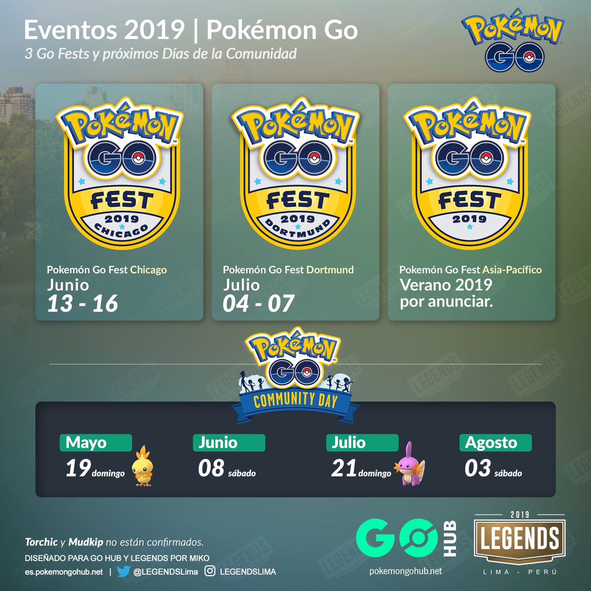 Pokémon GO Fest 2019: Chicago, Dortmund y Asia