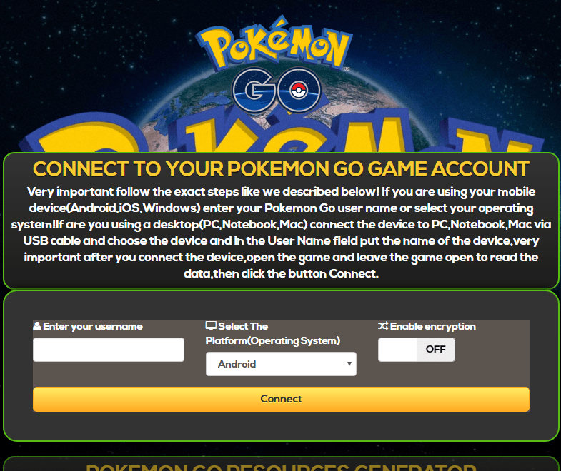 Pokemon GO Hack Cheat Online Generator Pokecoins