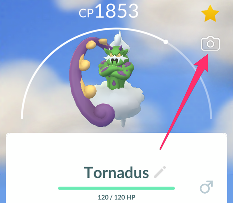 Pokemon Go: How to Take a Snapshot of Tornadus
