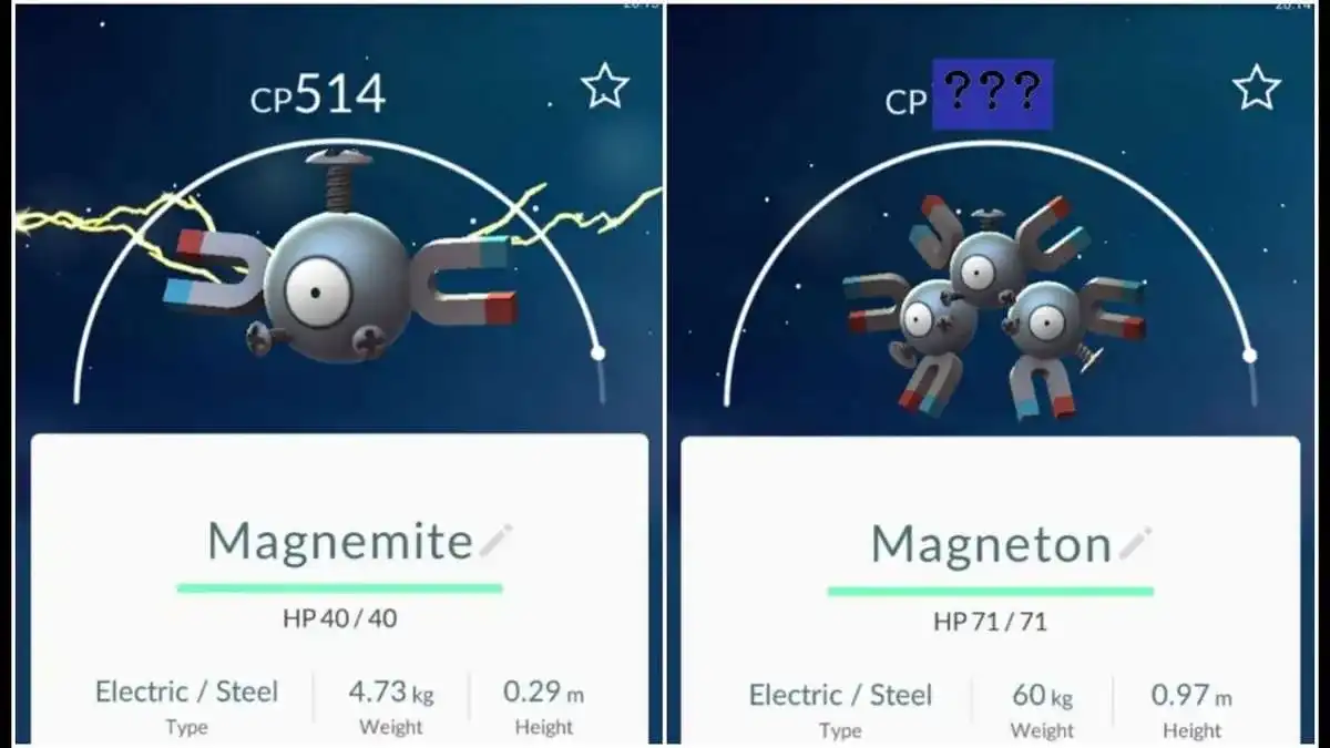 Pokemon Go Magnemite(514) Evolution to +1100Magneton