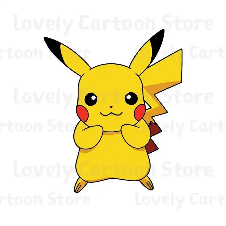 Pokemon Go Pikachu Svg Eps Dxf and Png formats 10