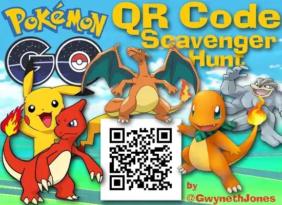 Pokemon Go QR Code Library Scavenger Hunt