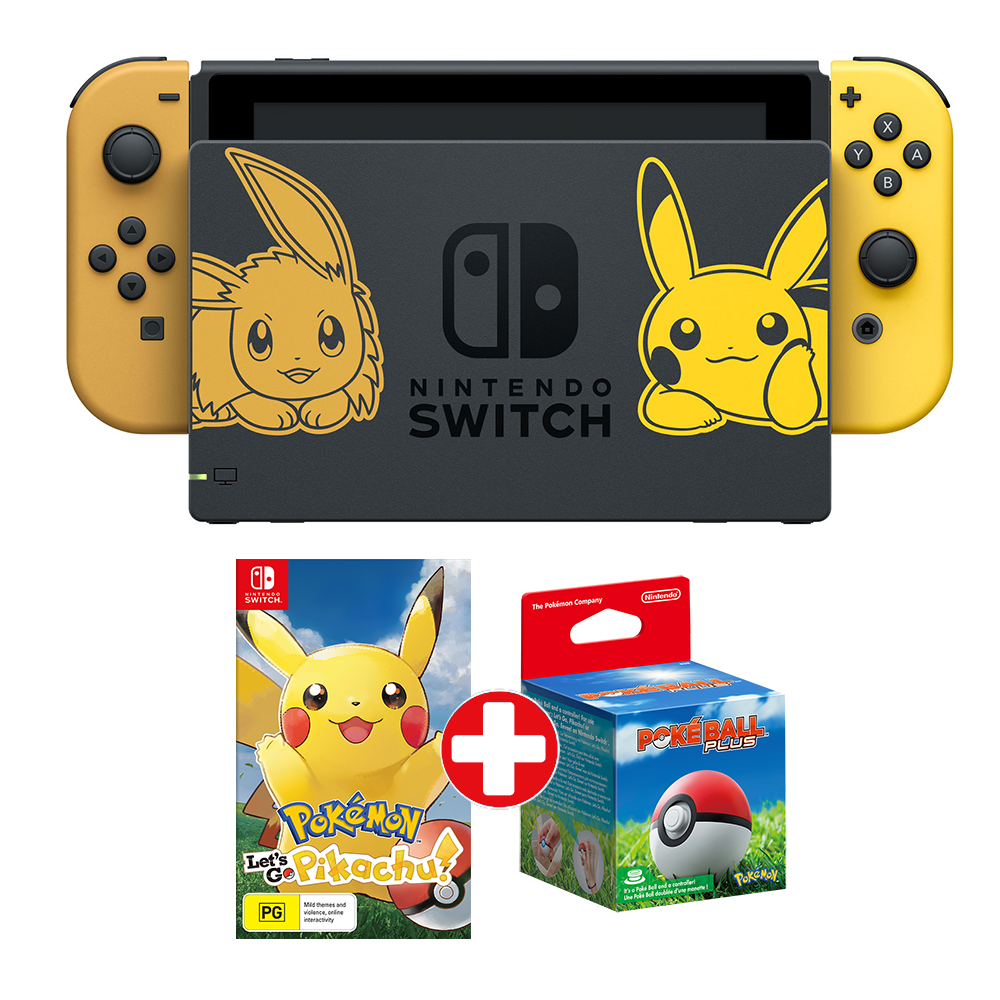 Pokemon Lets go Pikachu Limited Edition Nintendo Switch Console (ONLY ...